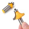 Mesee 6 Pieces Round Over Edging Router Bit Set, 1/2-Inch