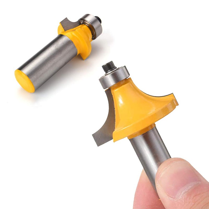 Mesee 6 Pieces Round Over Edging Router Bit Set, 1/2-Inch
