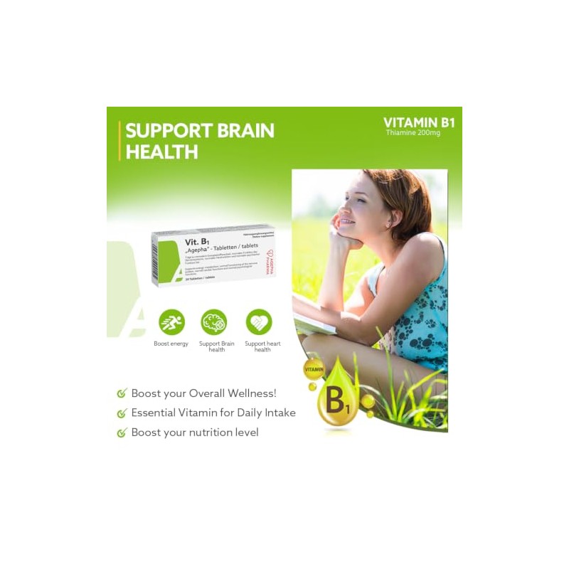 Vitamin B1 Tablets | High Dose Thiamine Tablets | EU