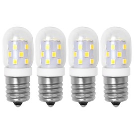 YIRVAHERE 4Pack 5000K Daylight White LED Microwave Light Bulb Over Stove Appliance 40W Incandescent Equivalent, E17 LED Bulb Dimmable Replace for WB25X10030 6912W1Z004B