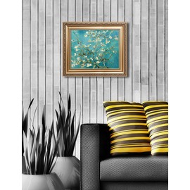 DECORARTS - Almond Blossom Tree, Vincent Van Gogh Art Reproduction. Giclee Prints Match with Golden Framed for Wall Decor. Picture Size: 20x16 in, Framed Size: 26x22 in