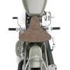GOODFITMENT Retro Brown Motorcycle Soft Leather Solo Seat Spring For