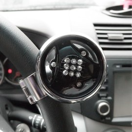 CGEAMDY Car Steering Wheel Knob, 360° Rotating Compass Style Steering Wheel Knob, Car Steering Wheel Rotary Knob, Spinner Handle Knob, Universal Interior Decorative Accessory for Cars, Tractors