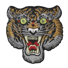 The Roaring Tiger Patch Embroidered Badge Iron On Sew On Emblem