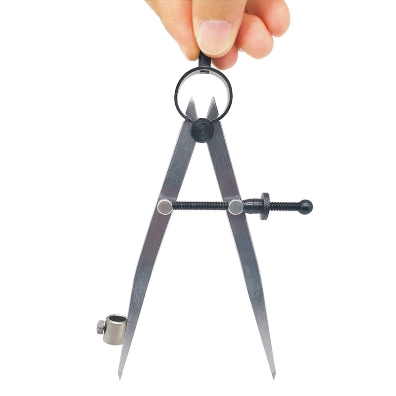 ZLKSKER 6 inch Professional Leather Work Divider, Woodworking Compass with