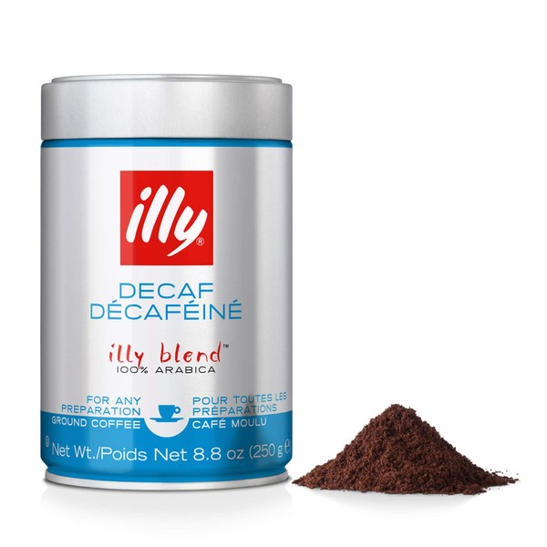 illy Classico Ground Drip Coffee, Medium Roast, Classic Roast with Notes of Chocolate & Caramel, 100% Arabica Coffee, All-Natural, No Preservatives, 8.8oz,