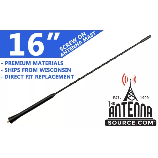 TheAntennaSource 16" FUBA STYLE ANTENNA MAST - FITS: 2004-2006 Scion