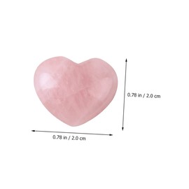 STOBOK 18pcs Natural Crystal Heart Stones for Chakra Balancing and for Meditation Relaxation and Anxiety Relief for Valentine Day and Home Decor