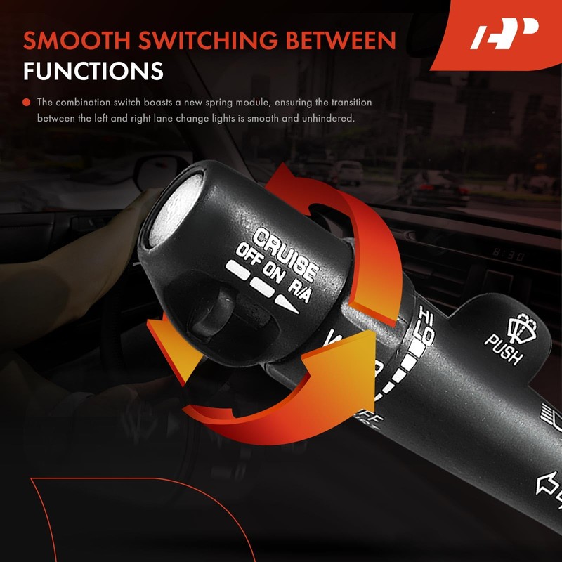A-Premium Multifunction Switch Turn Signal Switch, Headlight Beam, Cruise Control,