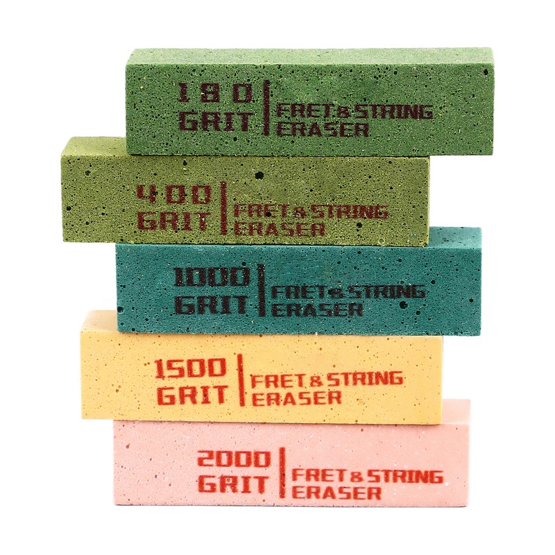 5Pcs Fret Eraser Dust Cleaner Fretboard Scrubber String Polishing Tool
