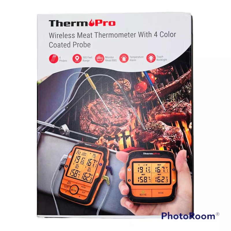 ThermoPro TP27 500FT Long Range 4 Probes Wireless Meat Thermometer