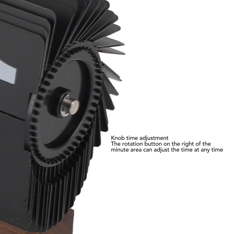 Flip Down Clock Digital Mechanical Retro Folding Clock with Thick