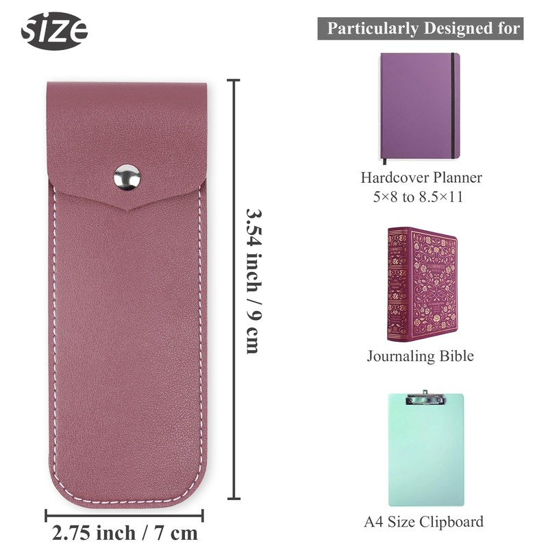 Czzmy Pen Holder Notebook, Pen Holder with Adjustable Elastic Band,
