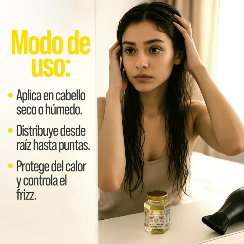 Aceite Capilar Antifrizz Coco Y Keratina 120g Ga Tlali