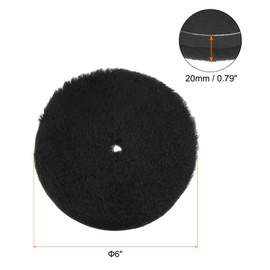 HARFINGTON 2pcs Microfiber Polishing Pad, 6 inch Microfiber Cutting Disc with Hook & Loop Backing for DA Plate Car Polisher Buffing Waxing and Polishing