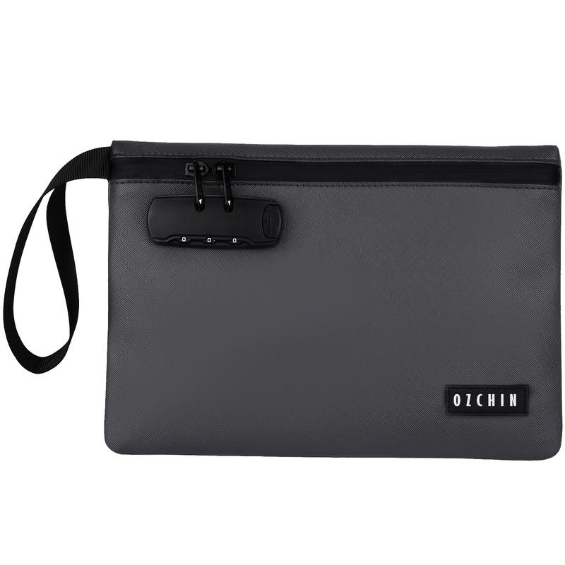 OZCHIN Smell Proof Bag with Combination Lock 10'' X 7''