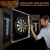 Barrington Bellevue Wood Dartboard Cabinet with 18-Inch Bristle Dartboard and