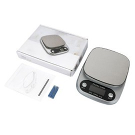 Kitchen Electronic Scale Accurate Small Digital Food Scale for Baking DIY Dessert Silver