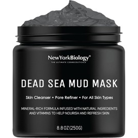 Dead Sea Mud Mask for Face & Body - 100% Natural Spa Quality - Best Pore Reducer & Minimizer to Help Treat Acne , Blackheads & Oily Skin - Tightens Skin for a Visibly Healthier Complexion - 8.8 OZ