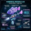 Swimming Robot Fish Water Activated LED Light Up Automatic Interactive