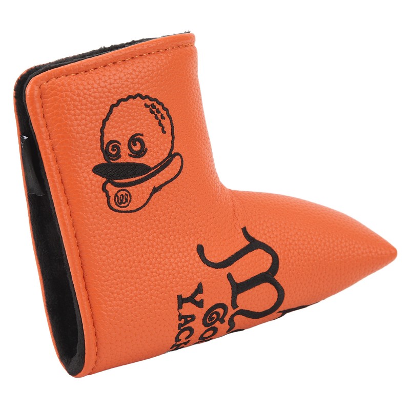 Golf Putter Headcover Orange Sailor's Hat Pattern PU Waterproof Surface