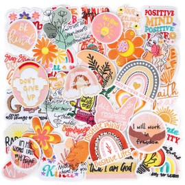 Christian Iron on Patches Embroidered for Backpacks: Funcolor 42pcs Religious Vintage Girly Trucker Hat Patches Iron on - Positive Motivational Quotes Patches Sew on Applique for Clothing Jackets