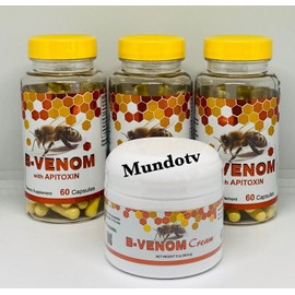 3 B-VENOM anti-inflamatory Arthritis Pain abeemed bio bee therapy + 1 CREAM