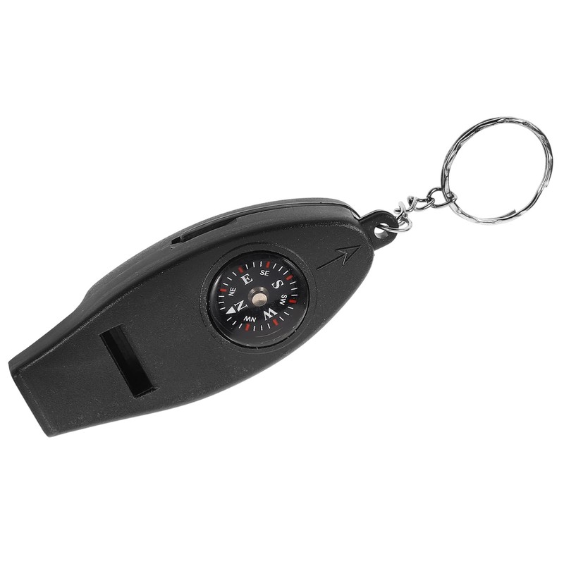 BESPORTBLE 3pcs Camping Whistle with Compass Thermometer Magnifier Outdoor Survival