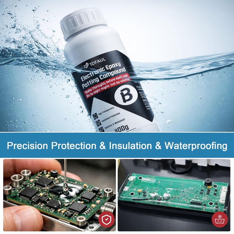 1DFAUL 480g Potting Compound for Electronics, Conformal Coating (White)