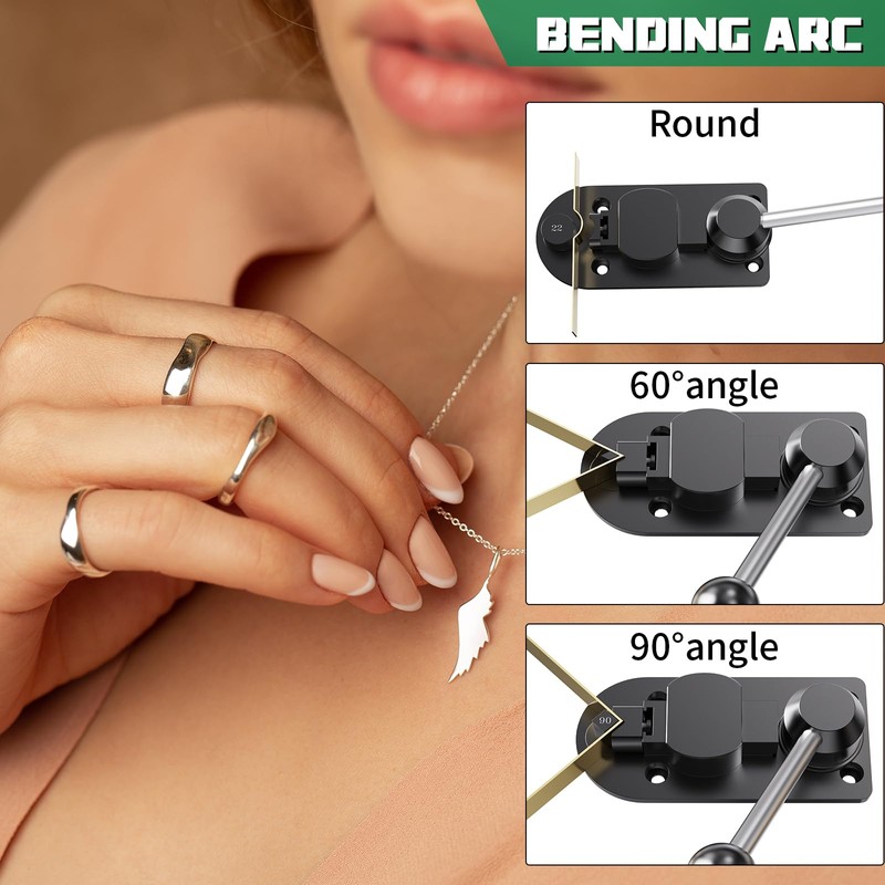 Goyappin Ring Bender Tool for Spoon Making Kit, Heavy Duty