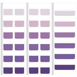 Janlaugh 300 Pcs Sticky Index Book Tabs Bible Tabs Gradient Repositionable Page Tab Labels for Notebooks File Classification (Purple)