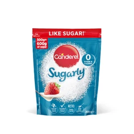 Canderel Sugarly, Endulzante Granulado, Crujiente, Sin Calorías, Sustituto de Azúcar para Bebidas y Repostería, 300g