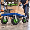 10 Inch Pneumatic Caster Wheels Set of 4, Heavy Duty
