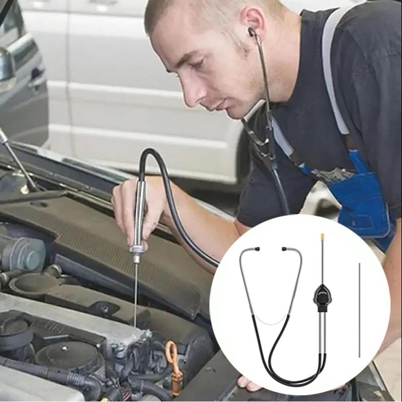 BEANPRECOY Automotive Mechanics Stethoscope Engine Tester Cylinder Stethoscope Noise Abnormal