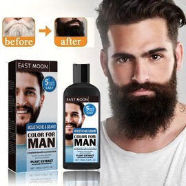 Beard Conditioner Quick Color Men's Hair Beard Split End Drying Conditioner Black Hair Care Chamomile Comfort - Specification: 4PCS