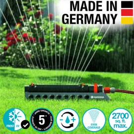 Gardena Comfort 3900-Square Foot Aqua Zoom Oscillating Sprinkler, Made in Germany