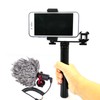 Triple Cold Shoe Extension Bracket Aluminium Alloy Microphone Stand Mount