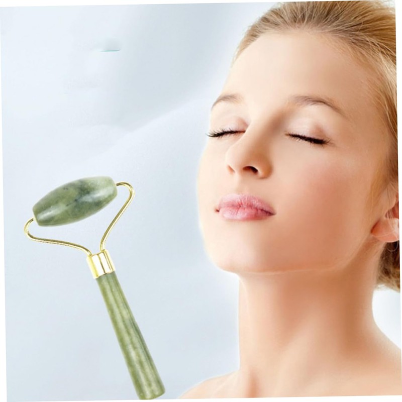 Mikinona 5pcs Natural Jade Beauty Device Guasha Face Tool Ridges