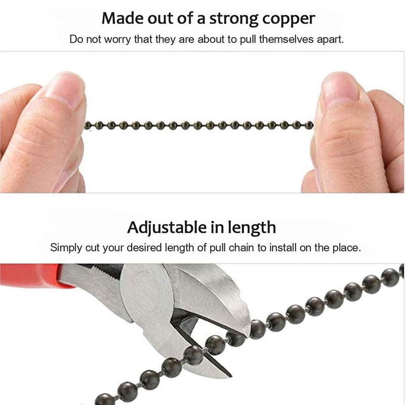 Dotlite Ceiling Fan Pull Chain Set, 2Pieces Wooden Decorative Pendant