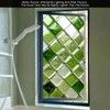 Starlit Patio Green Mosaic Window Film Glass Tile Style Static
