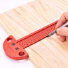 Woodworking T Ruler Aluminum Alloy 0 to 164mm Range 1mm