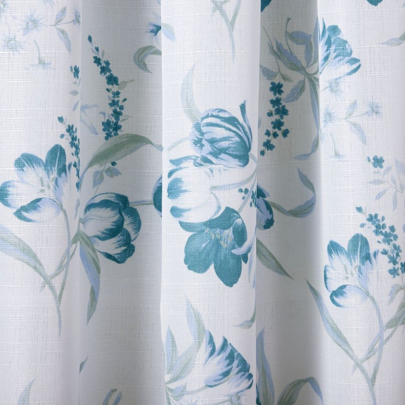 Estate View™ Printemps Light Filtering Rod Pocket Curtain Panel Pair,