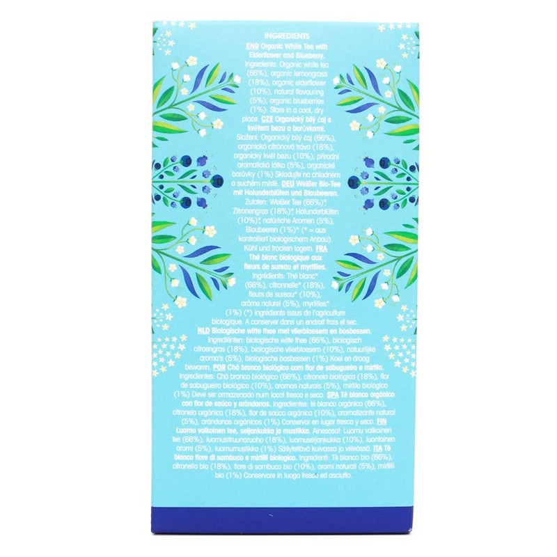 English Tea Shop Organic white tea, blueberries and elderflowers, super