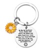 Inspirational Gifts Keychains for Women Girls Sunflower Lover Gift Keychain