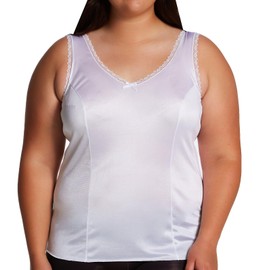 Shadowline Women's Princess Wide Strap Camisole 2410, White, 32