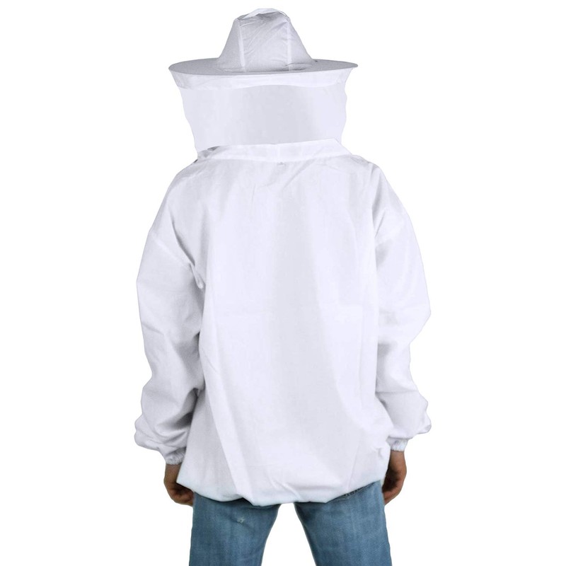 Beekeeping Suit Veil Hood Hat Jacket Coat Ventilated Bee Keeper