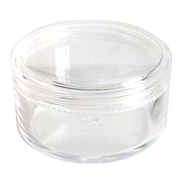 30mL Thick Wall Empty Small Plastic Clear JAR for Cosmetic/Craft/Travel (Pack of 100)