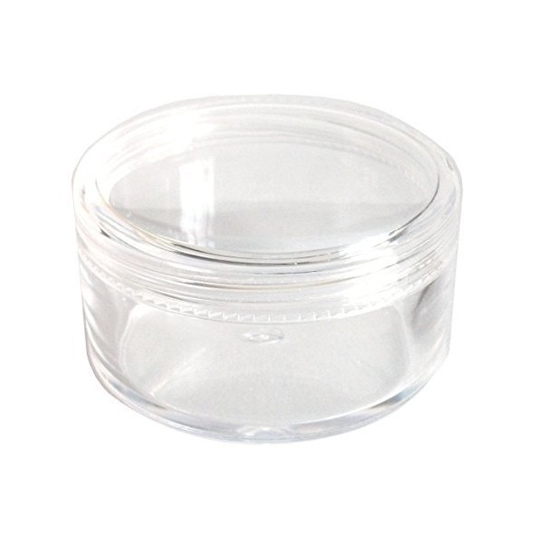 30mL Thick Wall Empty Small Plastic Clear JAR for Cosmetic/Craft/Travel