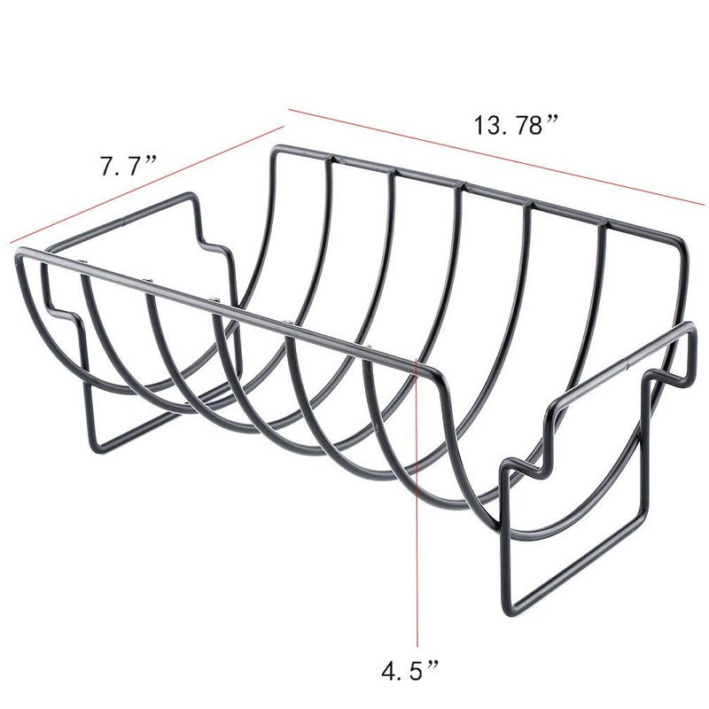 KUNANG BBQ Rib Racks for Smoking,Turkey Roasting Rack Roast Rack