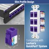 Everest Media Solutions 90° Angled CAT6A Keystone Jack in Purple